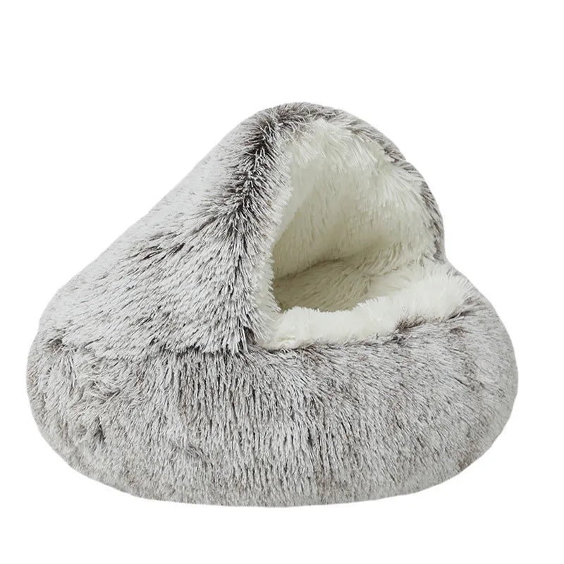 PawsNook™ Cosy Semi-Enclosed Pet Bed