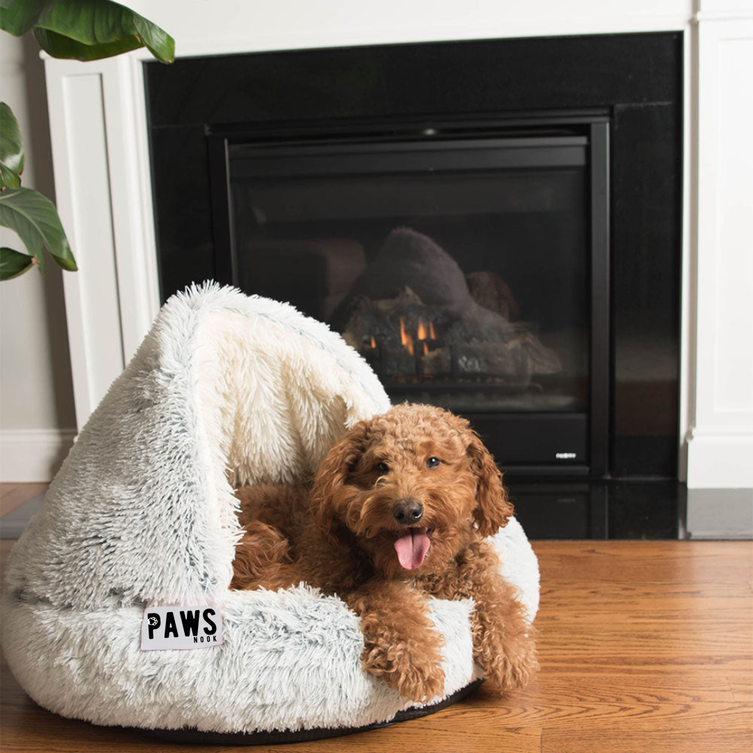 PawsNook™ Cosy Semi-Enclosed Pet Bed